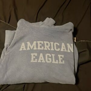 Male Blue American Eagle Hoodie, like new